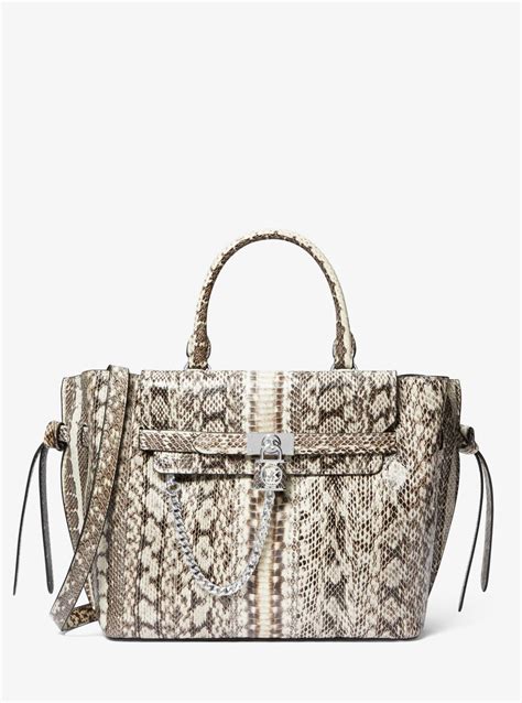 michael kors hamilton snakeskin|Michael Kors Hamilton medium.